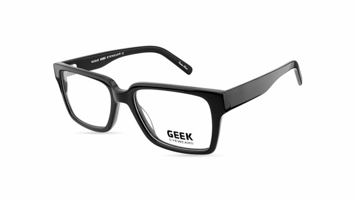 Geek Rogue Black Semi-Square Eyeglasses