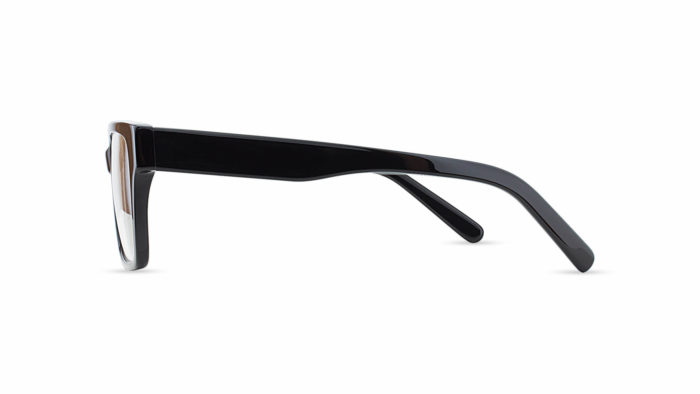 Geek Rogue Black Semi-Square Eyeglasses
